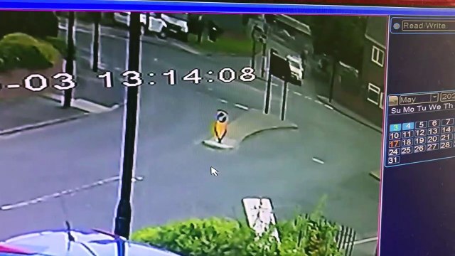 CCTV footage of crash on Hylton Castle Road, Sunderland