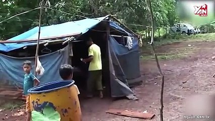 Cuộc sống nghèo khó của ông bố đơn thân nuôi 3 đứa con nhỏ