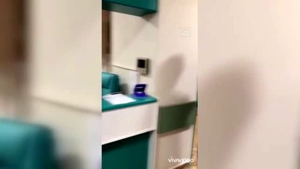 Kovid-19'u yenen hasta alkışlarla taburcu edildi