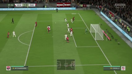 AC Ajaccio - En Avant Guingamp  sur FIFA 20 : résumé et buts (L2 - 32e journée)
