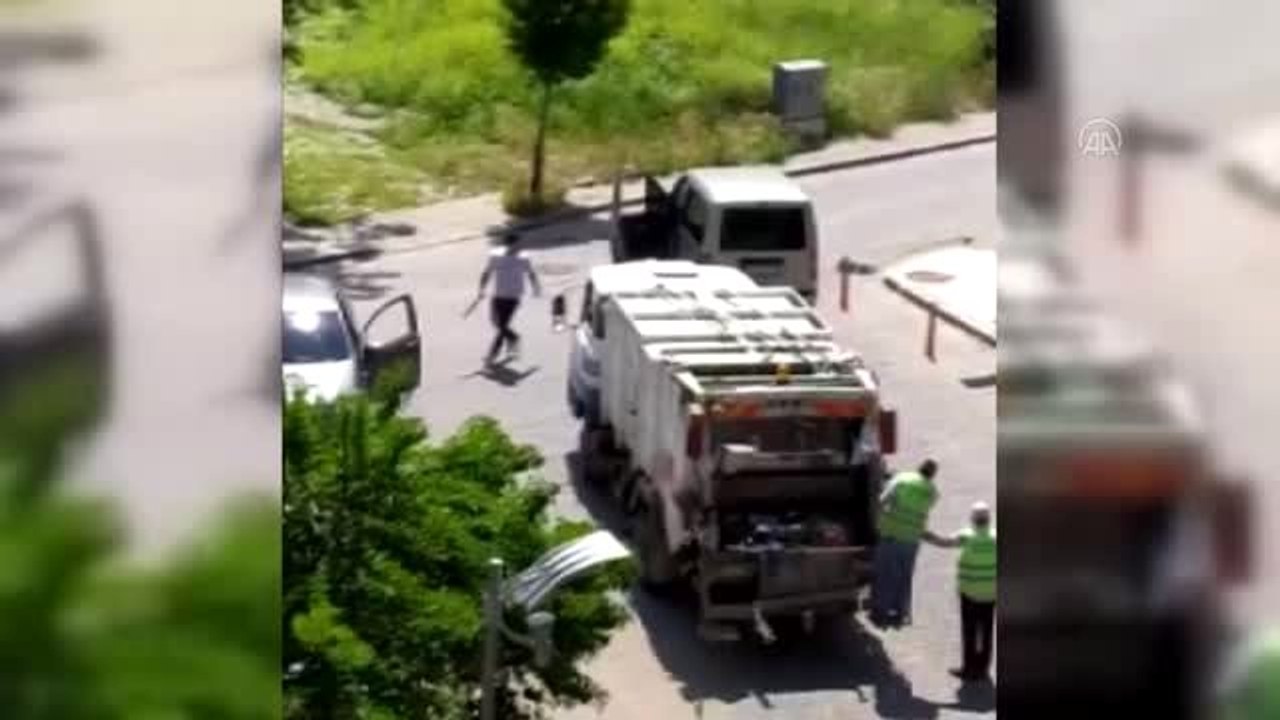 Bir kişinin yaralandığı silahlı saldırı kameraya yansıdı