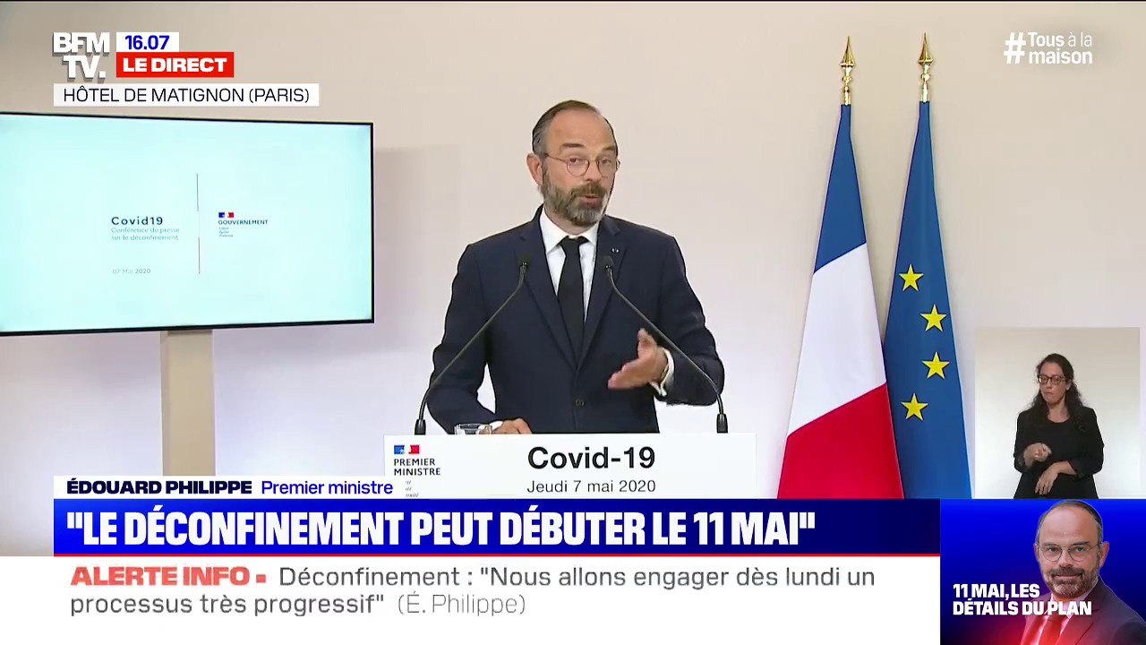 Edouard Philippe envisage une nouvelle étape de déconfinement début juin pour les départements verts "s'ils se maintiennent en vert les trois prochaines semaines"