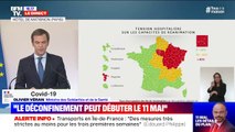 Tension hospitalière sur les capacités de réanimation: la carte des départements