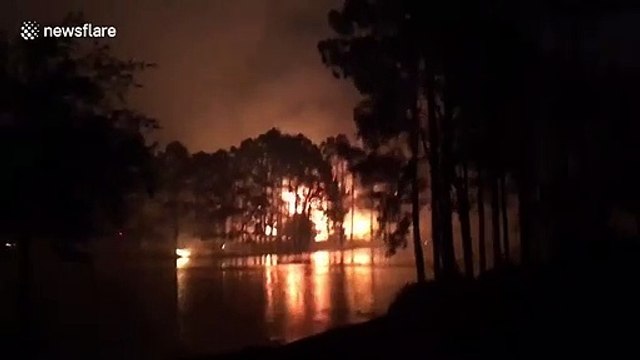 Florida residents evacuated as wildfires burn close to Santa Rosa Beach
