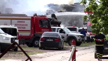 ADANA Kağıt fabrikasında çıkan yangın söndürüldü