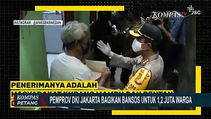 Download Video: Pemprov Jakarta Bagikan Bansos ke 1.2 Juta Warga, Begini Kata Anies