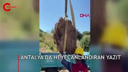 Patara'da heyecanlandıran yazıt bulundu