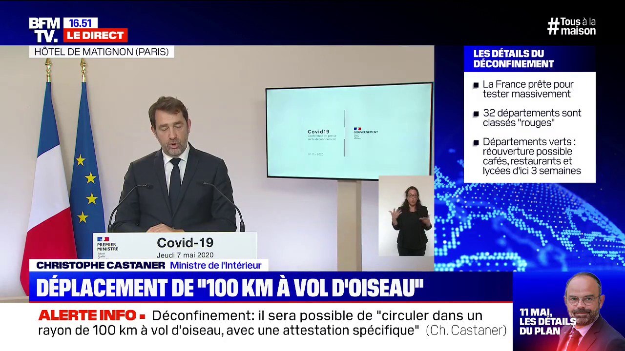 Christophe Castaner: "Les frontières restent fermées jusqu'à nouvel ordre"