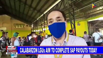 CALABARZON LGUs aim to complete SAP payouts today