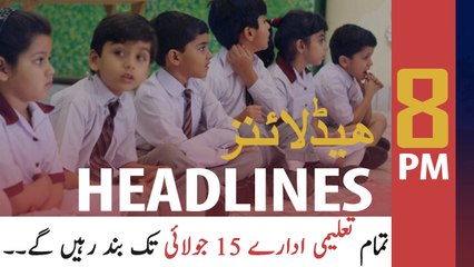 ARY NEWS HEADLINES | 8 PM | 7th MAY 2020