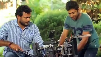 Actress Nazriya Nazim fun in shooting spot