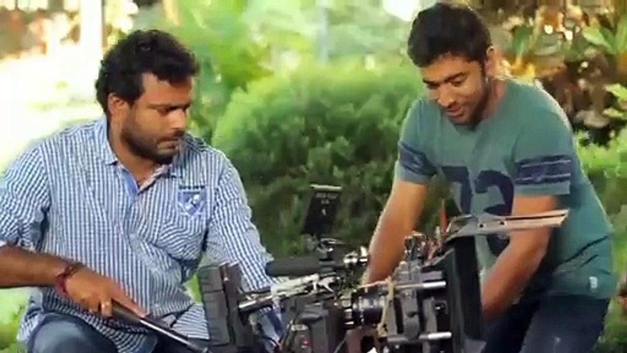 Actress Nazriya Nazim fun in shooting spot