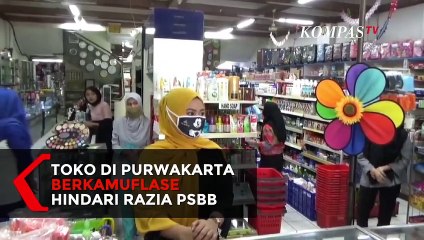 Toko di Purwakarta Berkamuflase Hindari Razia PSBB