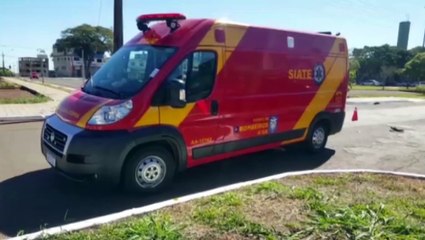 Motociclista fica ferido ao se envolver em acidente na Av. Assunção