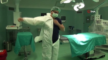 Eskişehir'de koronavirüs ameliyathaneleri görüntülendi iha
