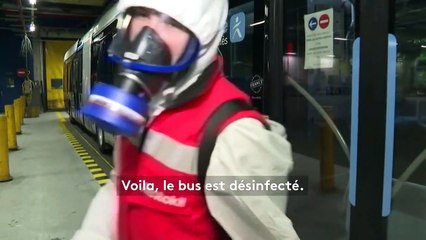 Île-de-France : du virucide sous forme de brouillard pour désinfecter les bus
