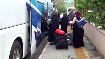 Karantinadaki vatandaşlar fidanlarla uğurlandı