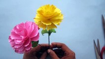 Easy and Beautiful Paper Flowers | Home Decor Idea - DIY Paper Craft