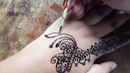 Easy and Beautiful Mehndi Design For Hand -- EID Special Mehndi Designe _ Durga puja Mehndi _