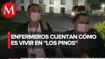 Personal médico se hospedan por covid-19 en Los Pinos