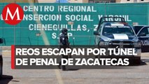 Internos se fugan de penal tras enfrentamiento en Zacatecas