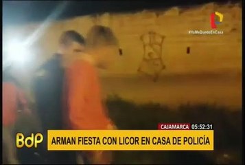 Cajamarca: intervienen a grupo de personas que realizaba fiesta en casa de policía