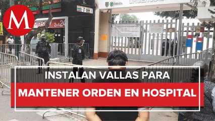 Resguardan hospital de Xoco con vallas metálicas en CdMx