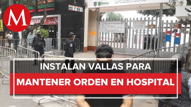 Resguardan hospital de Xoco con vallas metálicas en CdMx