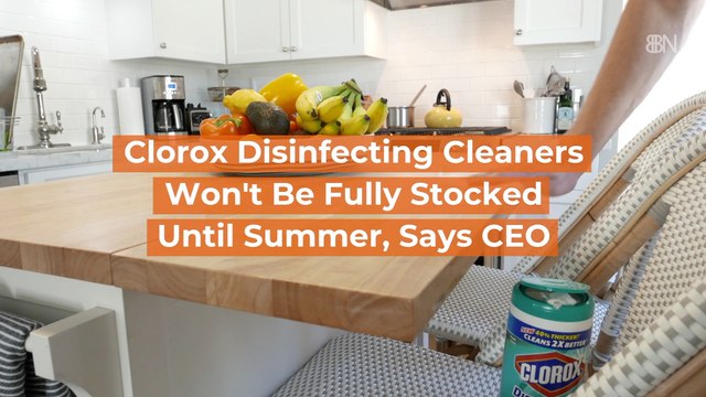 Clorox Disinfecting Cleaners Are Out of Stock