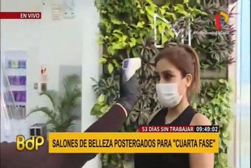 Salones de belleza postergados para cuarta fase de reactivación económica