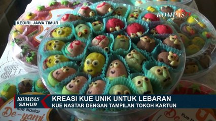 Unik! Kue Lebaran Berbentuk Tokoh Kartun