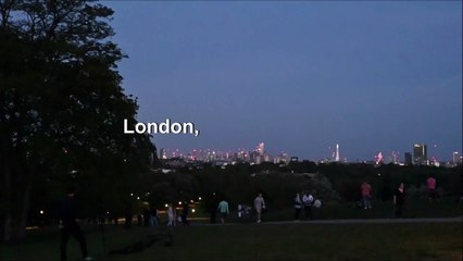 Last supermoon of the year rises over London