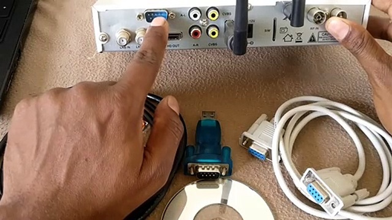 RS 232 PORT Set Top Box Explained - How to Firmware Software update All Free to Air STB