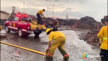 Bomberos dan por controlado incendio en fábrica de empaques en El Coyol de Alajuela-070520