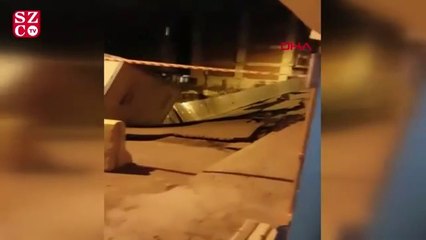 Esenler'de yolda çökme