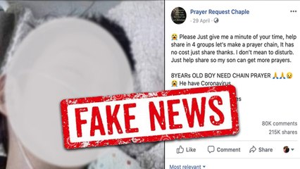 Fake news buster: 8 வயது சிறுவனுக்கு கொரோனா? பொய்யாக பரவும் புகைப்படம்