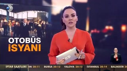 İstanbul'da İETT durağında otobüs isyanı