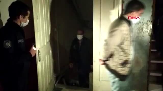 KONYA Kahvehaneye yapılan baskında depo ve bodrum katına saklanan 26 kişi yakalandı