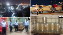 Vizag Gas Leak: Watch Air India Flight Crucial chemical ‘PTBC’ Reaches Vizag to Neutralise Gas Leak