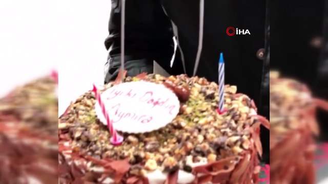 Bolu’da, 2 yaşındaki Aymira’ya polis ekiplerinden doğum günü sürprizi