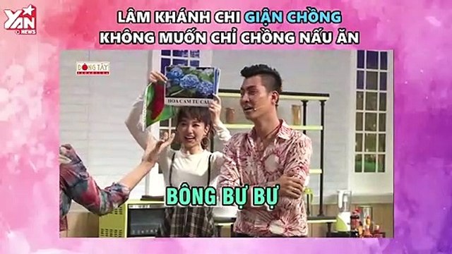 Lâm Khánh Chi nổi đóa với ông xã khi chơi gameshow