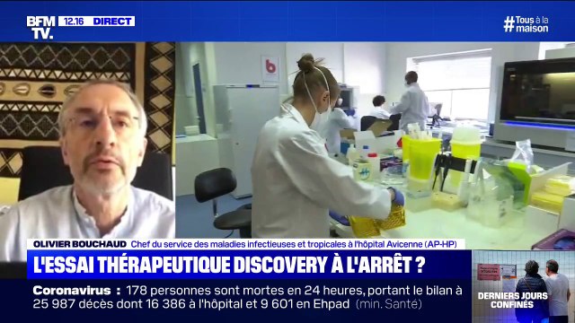 Le chef du service des maladies infectieuses à l'hôpital Avicenne Olivier Bouchaud juge que l'essai thérapeutique Discovery est un fiasco au vu des ambitions européennes