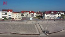 Drone Images Show Eerily Deserted Beach in Northern France During COVID-19 Lockdown