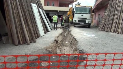 Midyat'ta doğalgaz çalışmaları yeniden başladı