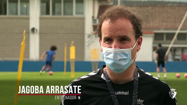 Primeras declaraciones de Jagoba Arrasate tras el regreso a los entrenamientos en Tajonar