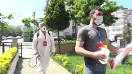 Nilüfer’de berber ve kuaför salonları dezenfekte edildi
