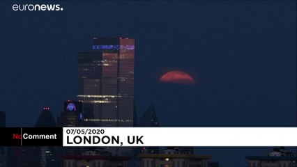 ویدئو؛ آخرین اَبَرماه سال ۲۰۲۰ در آسمان لندن دیده شد