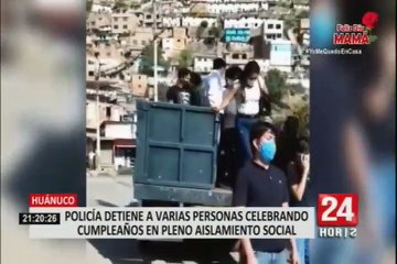 Huánuco: Dos policías bebían licor con menores de edad en plena cuarentena