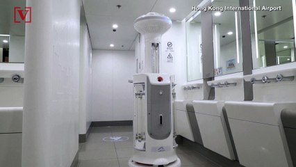Hong Kong Airport Puts Robots to Work to Disinfect Its Terminal