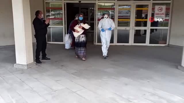 40 günlük bebek koronavirüsü yendi